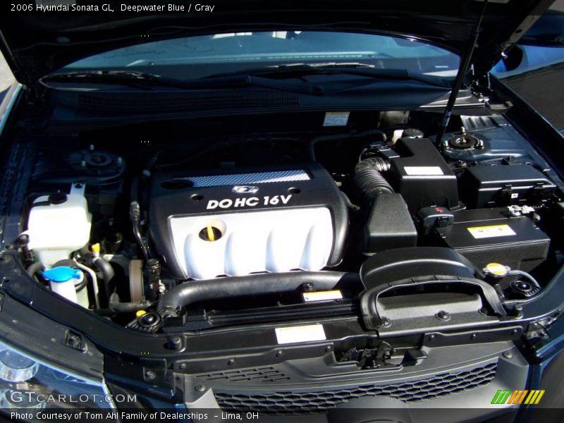 Deepwater Blue / Gray 2006 Hyundai Sonata GL