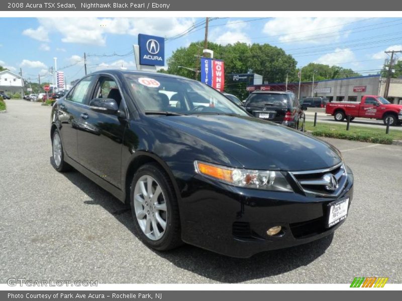 Nighthawk Black Pearl / Ebony 2008 Acura TSX Sedan