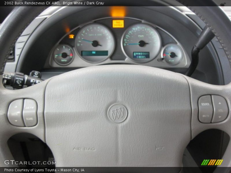 Bright White / Dark Gray 2002 Buick Rendezvous CX AWD