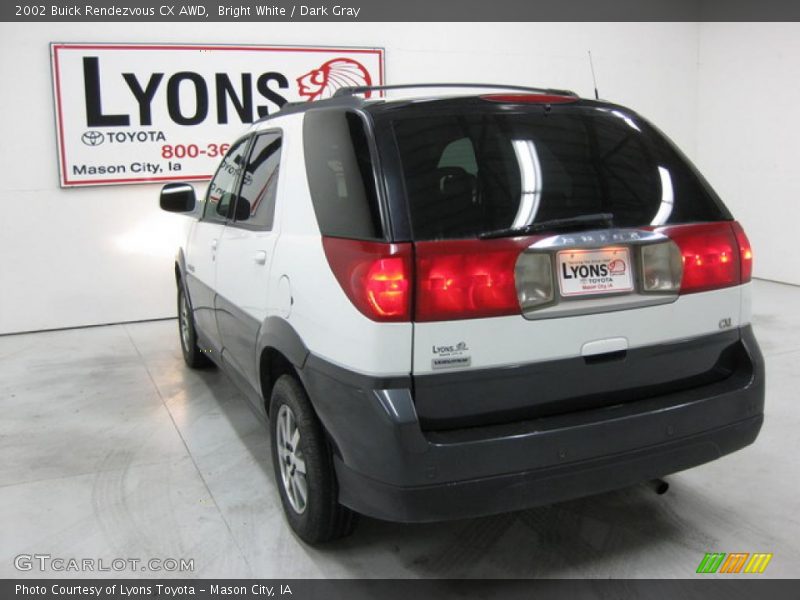 Bright White / Dark Gray 2002 Buick Rendezvous CX AWD