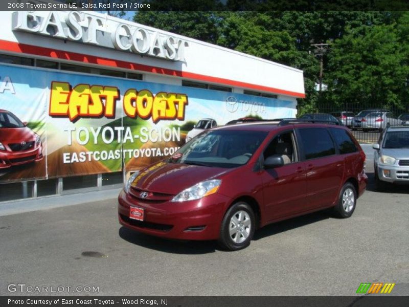Salsa Red Pearl / Stone 2008 Toyota Sienna LE