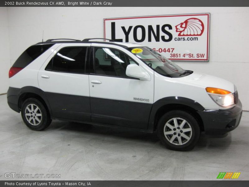 Bright White / Dark Gray 2002 Buick Rendezvous CX AWD