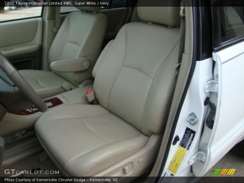 Super White / Ivory 2005 Toyota Highlander Limited 4WD