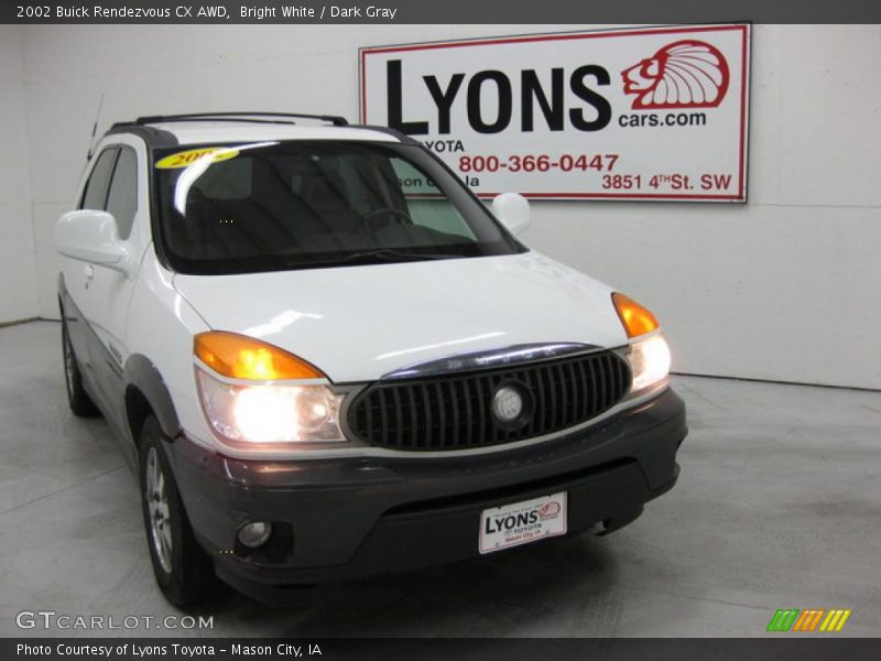 Bright White / Dark Gray 2002 Buick Rendezvous CX AWD