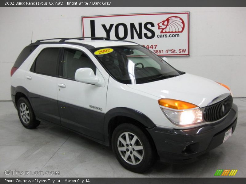 Bright White / Dark Gray 2002 Buick Rendezvous CX AWD
