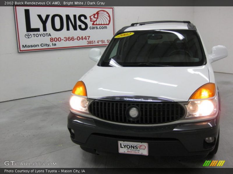 Bright White / Dark Gray 2002 Buick Rendezvous CX AWD