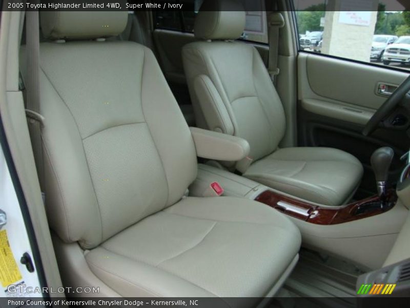 Super White / Ivory 2005 Toyota Highlander Limited 4WD