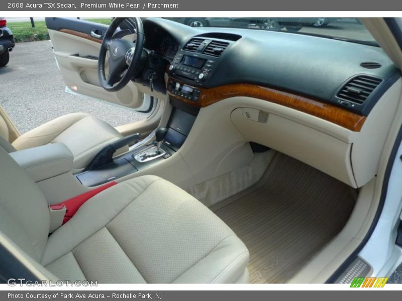 Premium White Pearl / Parchment 2008 Acura TSX Sedan