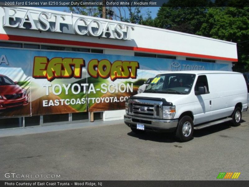 Oxford White / Medium Flint 2008 Ford E Series Van E250 Super Duty Commericial