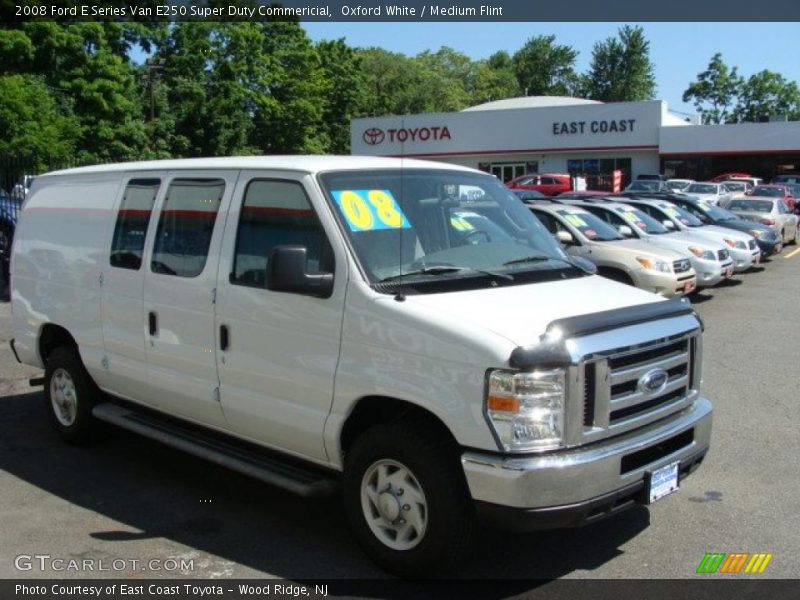 Oxford White / Medium Flint 2008 Ford E Series Van E250 Super Duty Commericial
