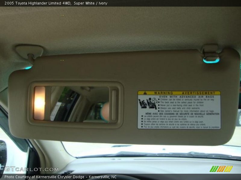 Super White / Ivory 2005 Toyota Highlander Limited 4WD