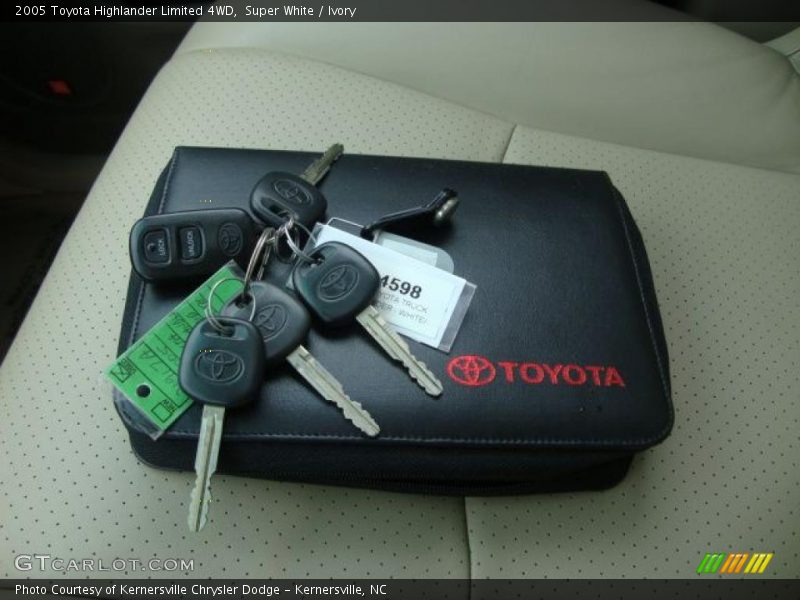 Super White / Ivory 2005 Toyota Highlander Limited 4WD