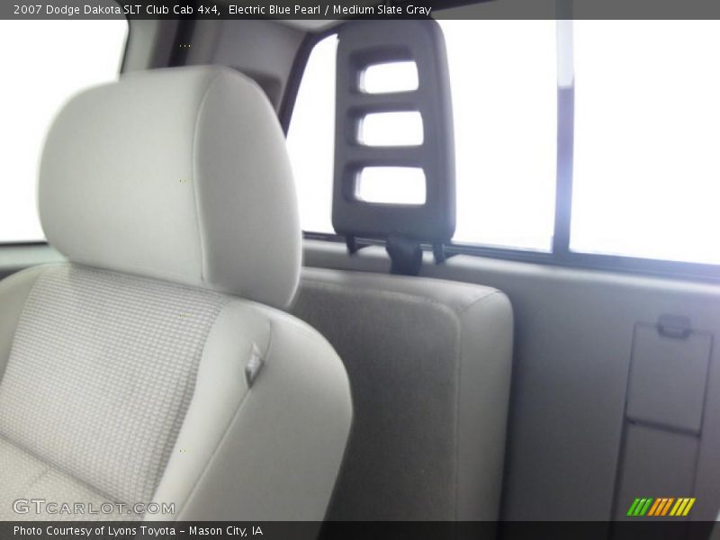 Electric Blue Pearl / Medium Slate Gray 2007 Dodge Dakota SLT Club Cab 4x4