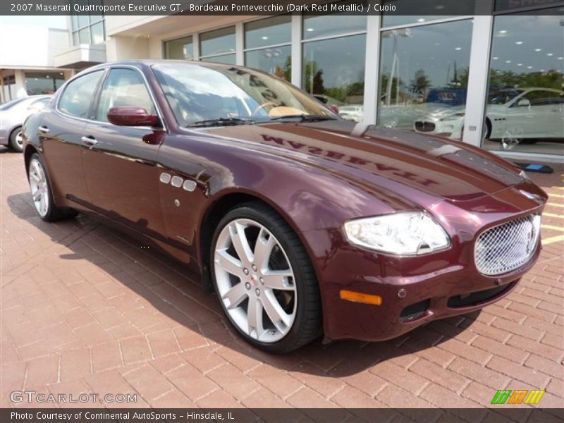 Bordeaux Pontevecchio (Dark Red Metallic) / Cuoio 2007 Maserati Quattroporte Executive GT