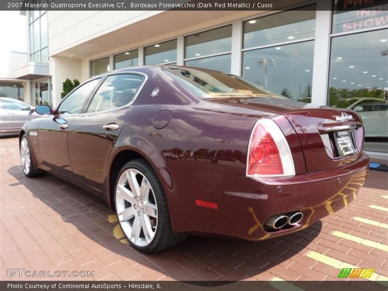 Bordeaux Pontevecchio (Dark Red Metallic) / Cuoio 2007 Maserati Quattroporte Executive GT
