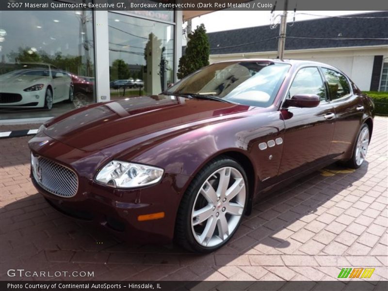 Bordeaux Pontevecchio (Dark Red Metallic) / Cuoio 2007 Maserati Quattroporte Executive GT