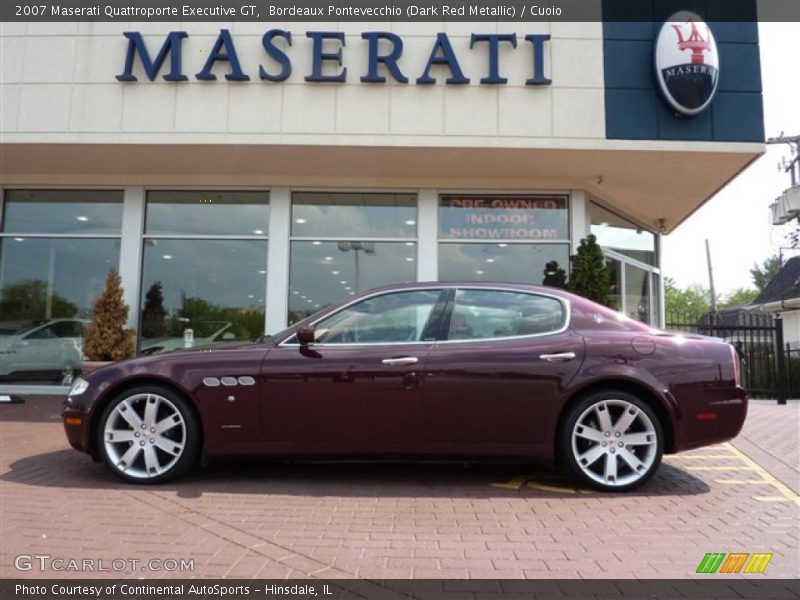Bordeaux Pontevecchio (Dark Red Metallic) / Cuoio 2007 Maserati Quattroporte Executive GT