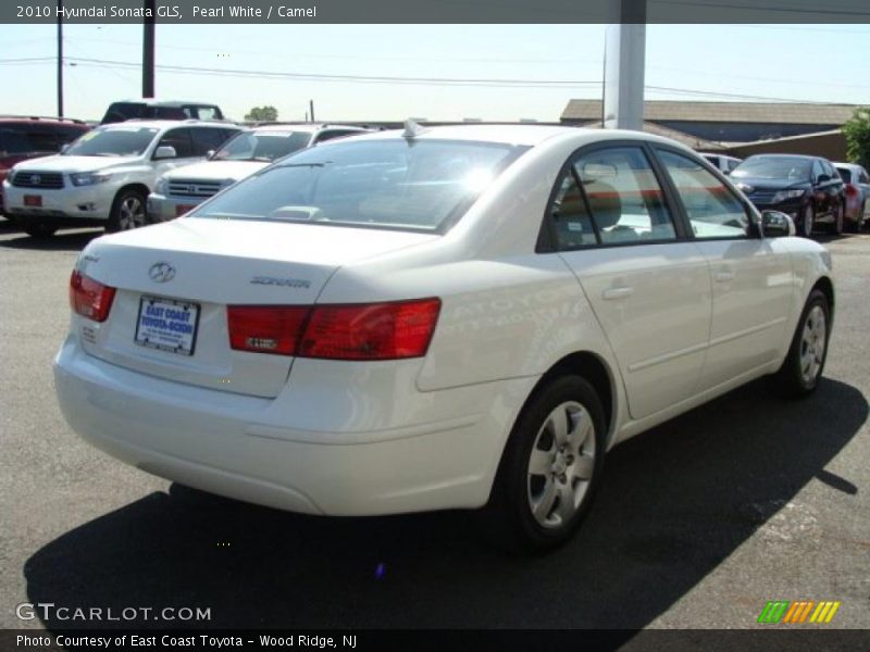 Pearl White / Camel 2010 Hyundai Sonata GLS