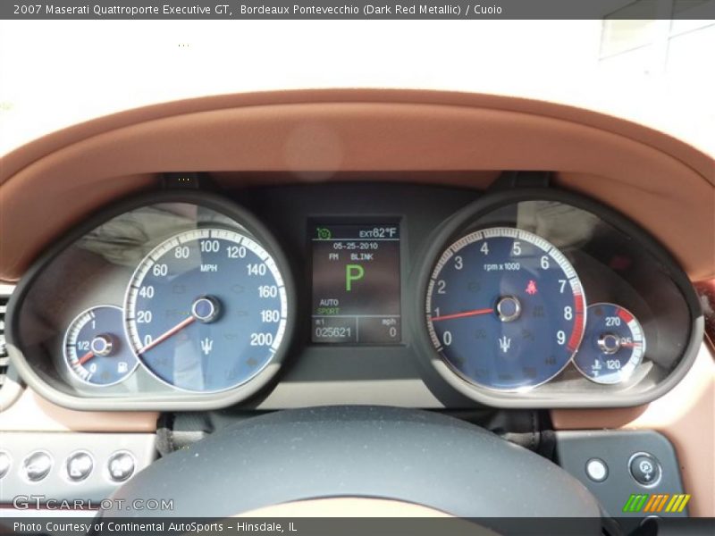 Bordeaux Pontevecchio (Dark Red Metallic) / Cuoio 2007 Maserati Quattroporte Executive GT