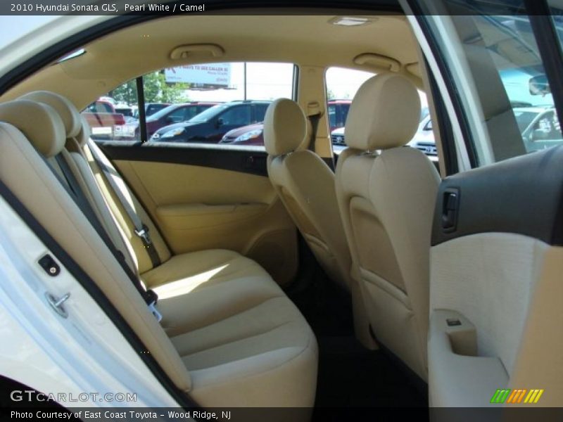 Pearl White / Camel 2010 Hyundai Sonata GLS
