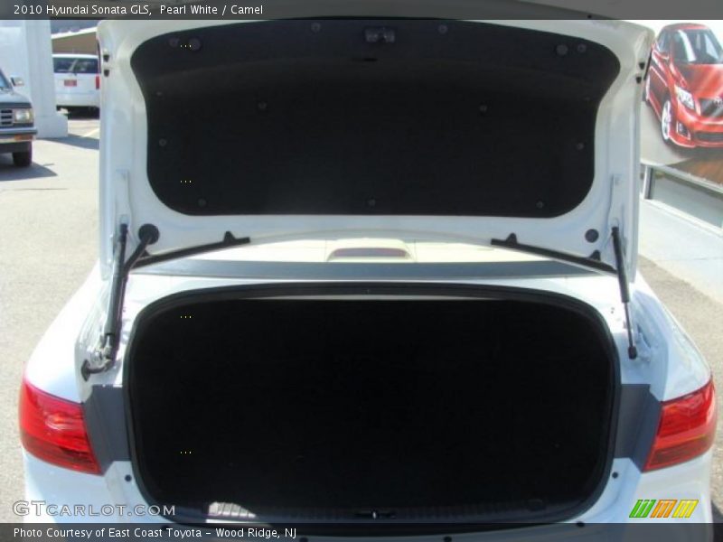 Pearl White / Camel 2010 Hyundai Sonata GLS