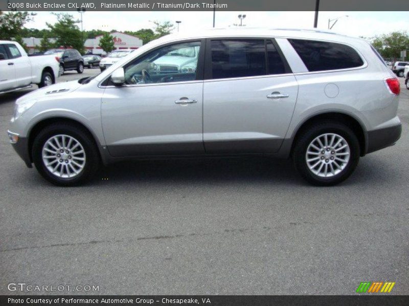 Platinum Metallic / Titanium/Dark Titanium 2008 Buick Enclave CXL AWD