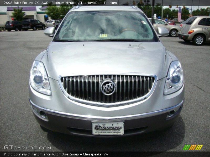 Platinum Metallic / Titanium/Dark Titanium 2008 Buick Enclave CXL AWD