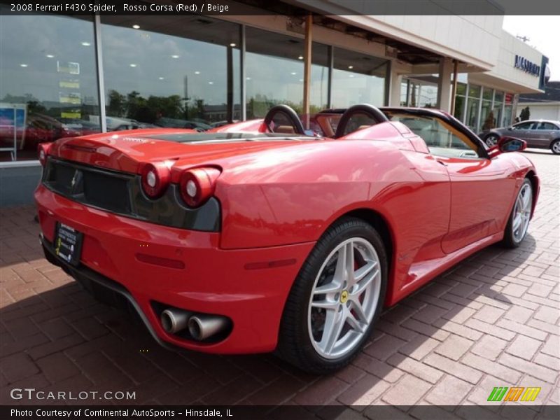 Rosso Corsa (Red) / Beige 2008 Ferrari F430 Spider