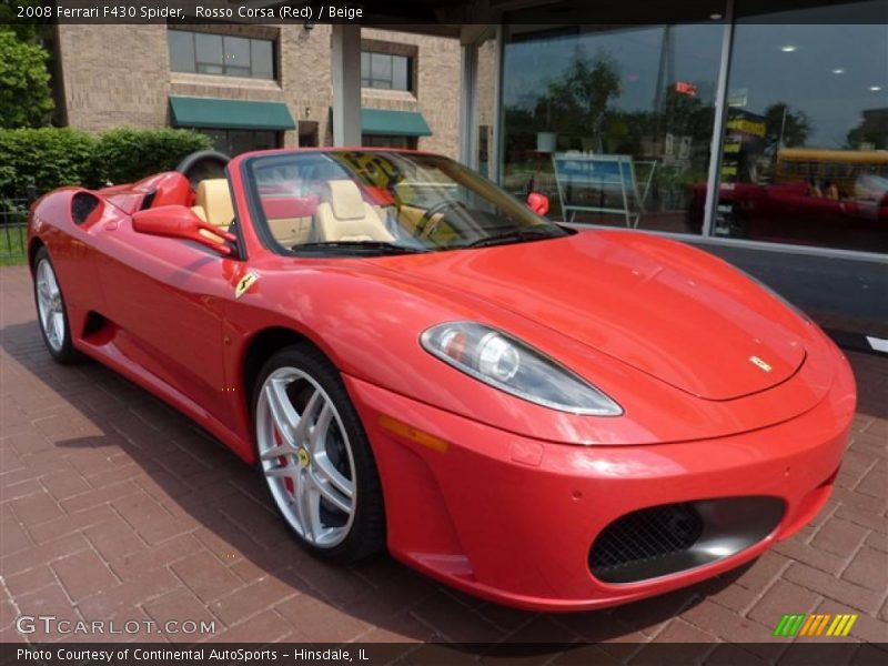 Rosso Corsa (Red) / Beige 2008 Ferrari F430 Spider