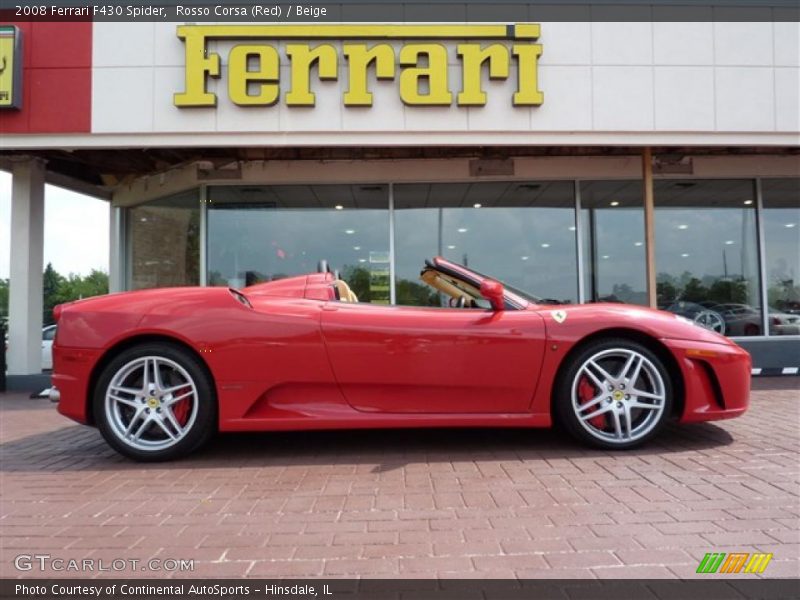 Rosso Corsa (Red) / Beige 2008 Ferrari F430 Spider
