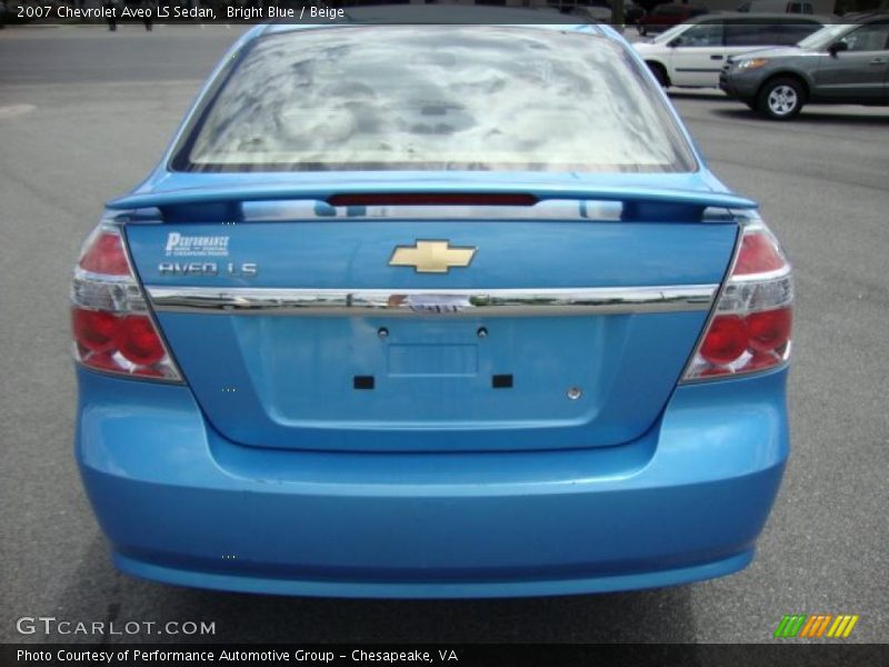 Bright Blue / Beige 2007 Chevrolet Aveo LS Sedan