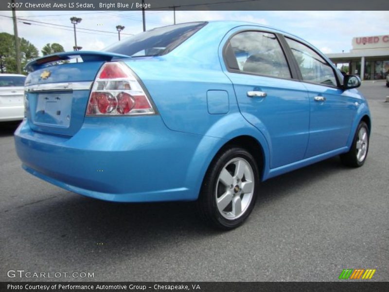 Bright Blue / Beige 2007 Chevrolet Aveo LS Sedan