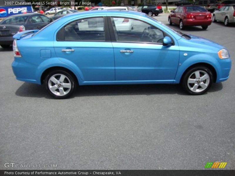 Bright Blue / Beige 2007 Chevrolet Aveo LS Sedan