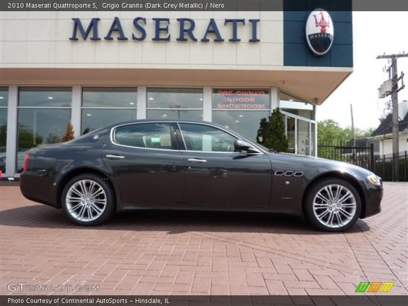 Grigio Granito (Dark Grey Metallic) / Nero 2010 Maserati Quattroporte S