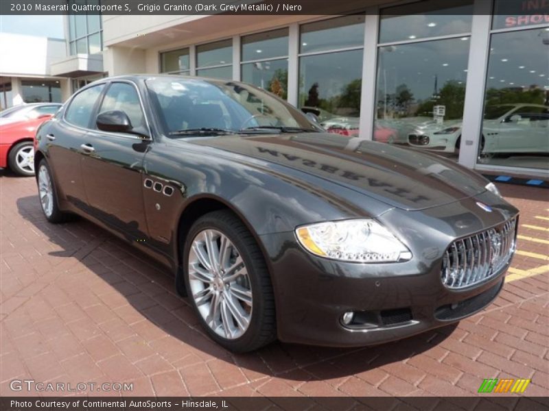 Grigio Granito (Dark Grey Metallic) / Nero 2010 Maserati Quattroporte S