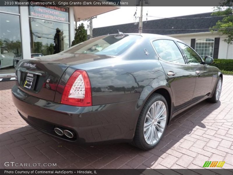 Grigio Granito (Dark Grey Metallic) / Nero 2010 Maserati Quattroporte S