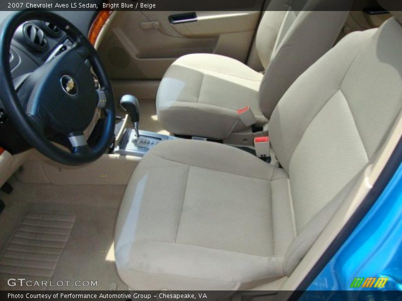 Bright Blue / Beige 2007 Chevrolet Aveo LS Sedan