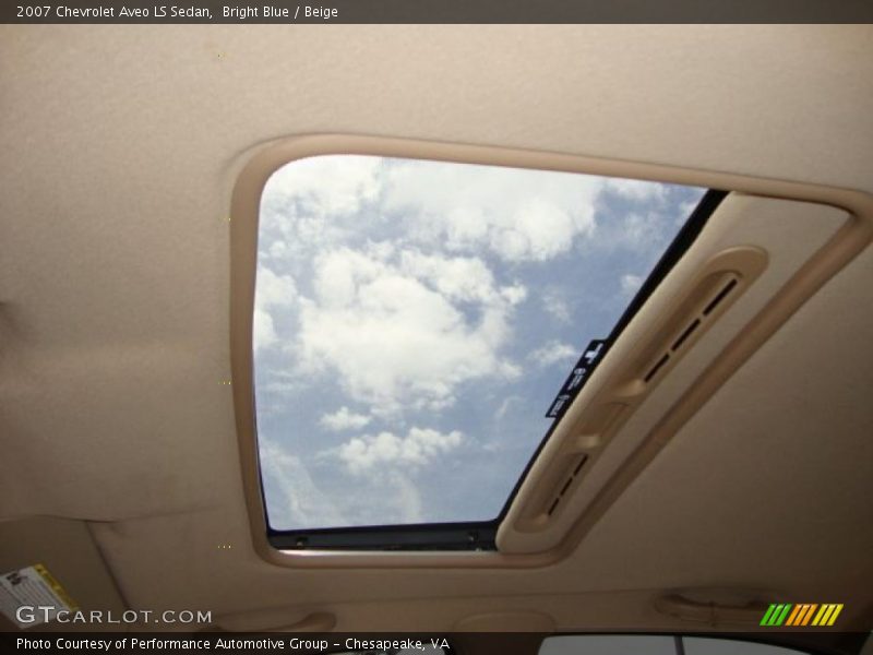 Bright Blue / Beige 2007 Chevrolet Aveo LS Sedan