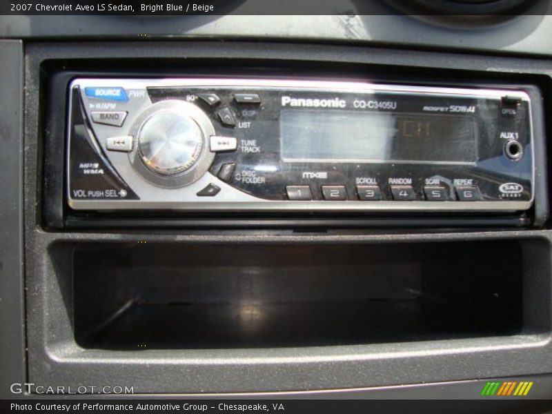 Bright Blue / Beige 2007 Chevrolet Aveo LS Sedan