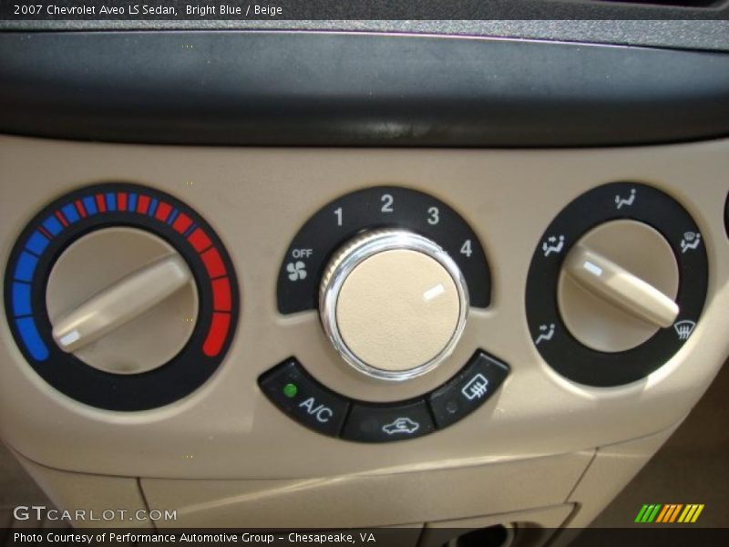 Bright Blue / Beige 2007 Chevrolet Aveo LS Sedan