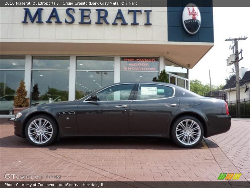 Grigio Granito (Dark Grey Metallic) / Nero 2010 Maserati Quattroporte S