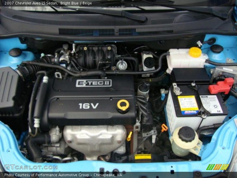 Bright Blue / Beige 2007 Chevrolet Aveo LS Sedan