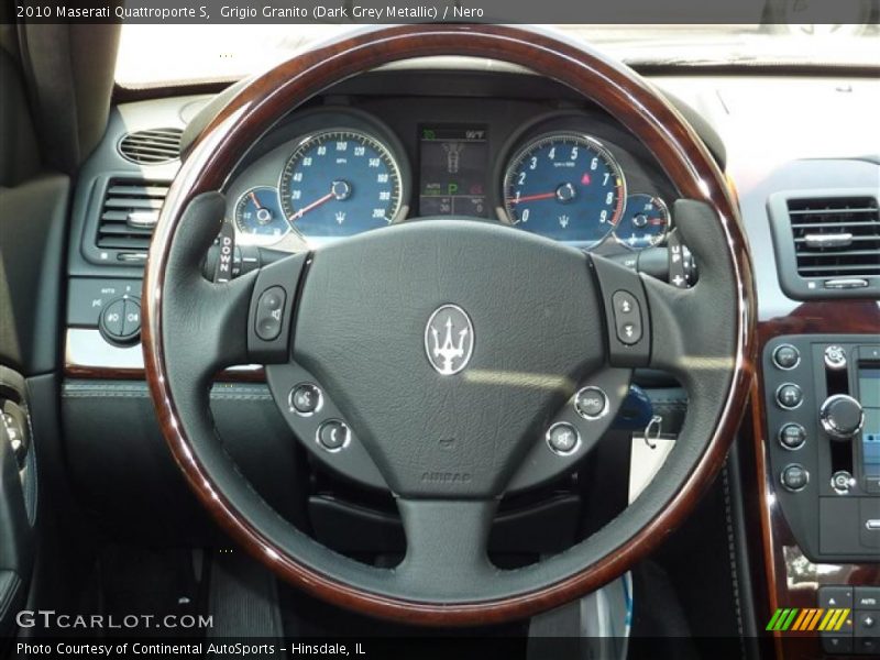 Grigio Granito (Dark Grey Metallic) / Nero 2010 Maserati Quattroporte S
