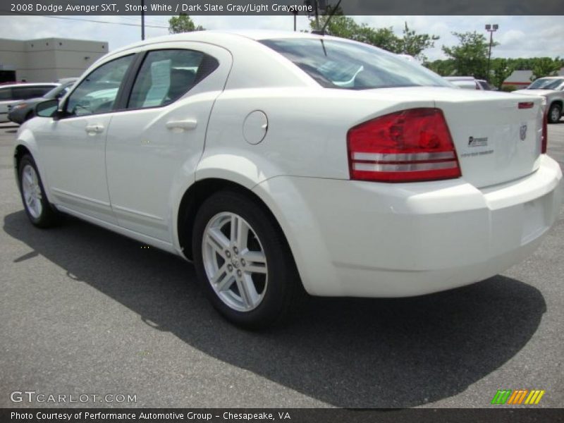 Stone White / Dark Slate Gray/Light Graystone 2008 Dodge Avenger SXT