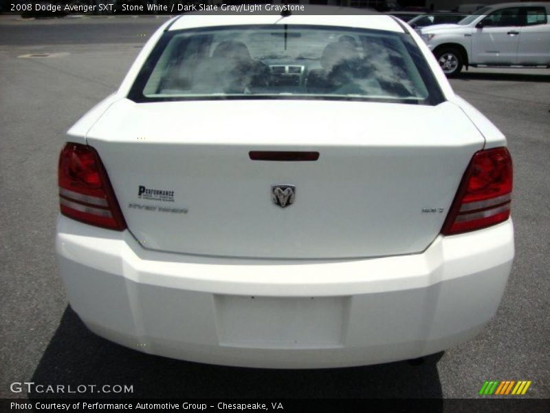 Stone White / Dark Slate Gray/Light Graystone 2008 Dodge Avenger SXT