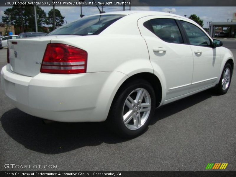 Stone White / Dark Slate Gray/Light Graystone 2008 Dodge Avenger SXT