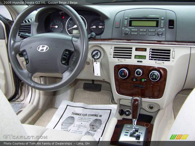 Golden Beige / Beige 2006 Hyundai Sonata GLS V6