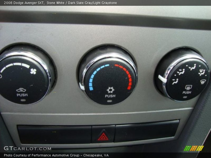 Stone White / Dark Slate Gray/Light Graystone 2008 Dodge Avenger SXT