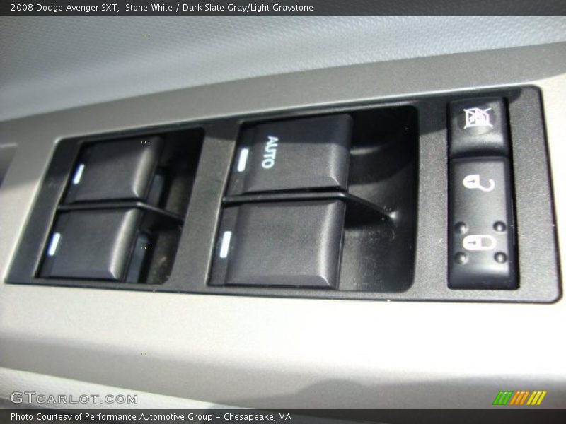 Stone White / Dark Slate Gray/Light Graystone 2008 Dodge Avenger SXT