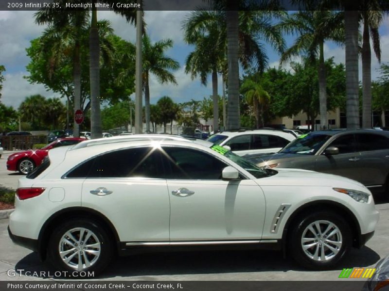 Moonlight White / Graphite 2009 Infiniti FX 35